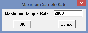 Maximum Sample Rate of DI-2008