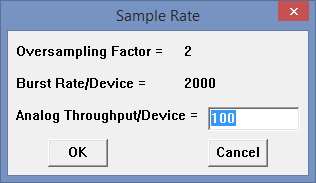 Sample Rate DI-2008 Multiple Channels