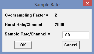 Sample rate DI-2008