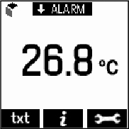 EL-GFX Data Logger Current temperature display