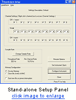 DI-710 Stand-alone data logger Configuration software main panel screen shot