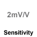 This amplifier module sensitivity is 2mV/V.