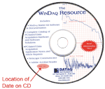 If your WinDaq Resource CD is dated earlier than September 2005 download the latest revision of WinDaq