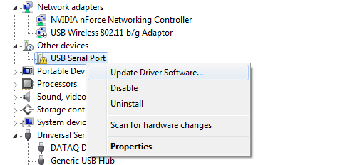 windows 7 how to install usb driver